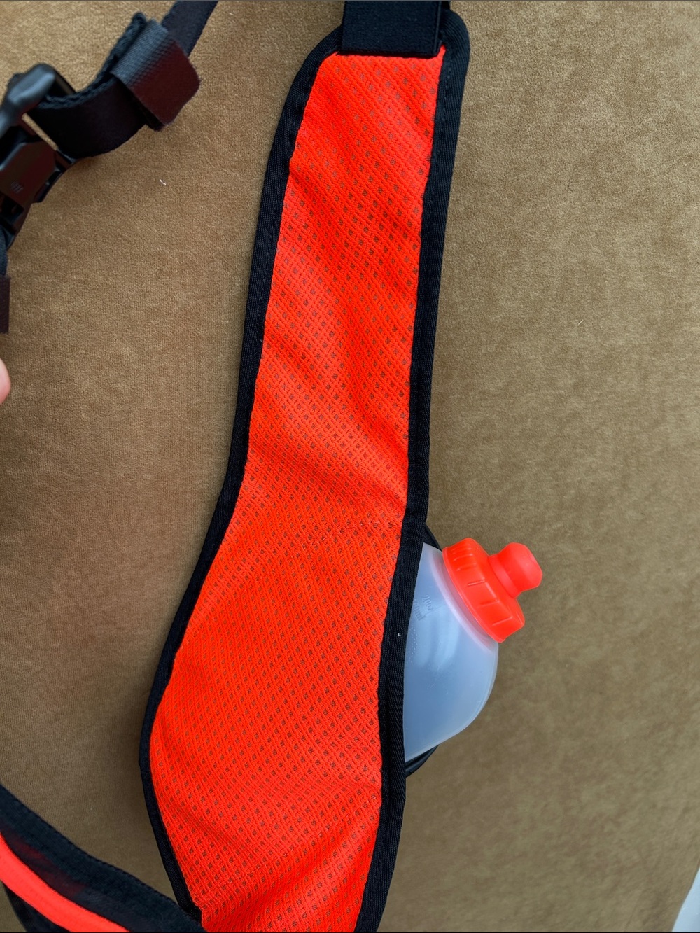 Nike Black and Orange Waist Hydration Pack with Bottle - Picture 3 of 6